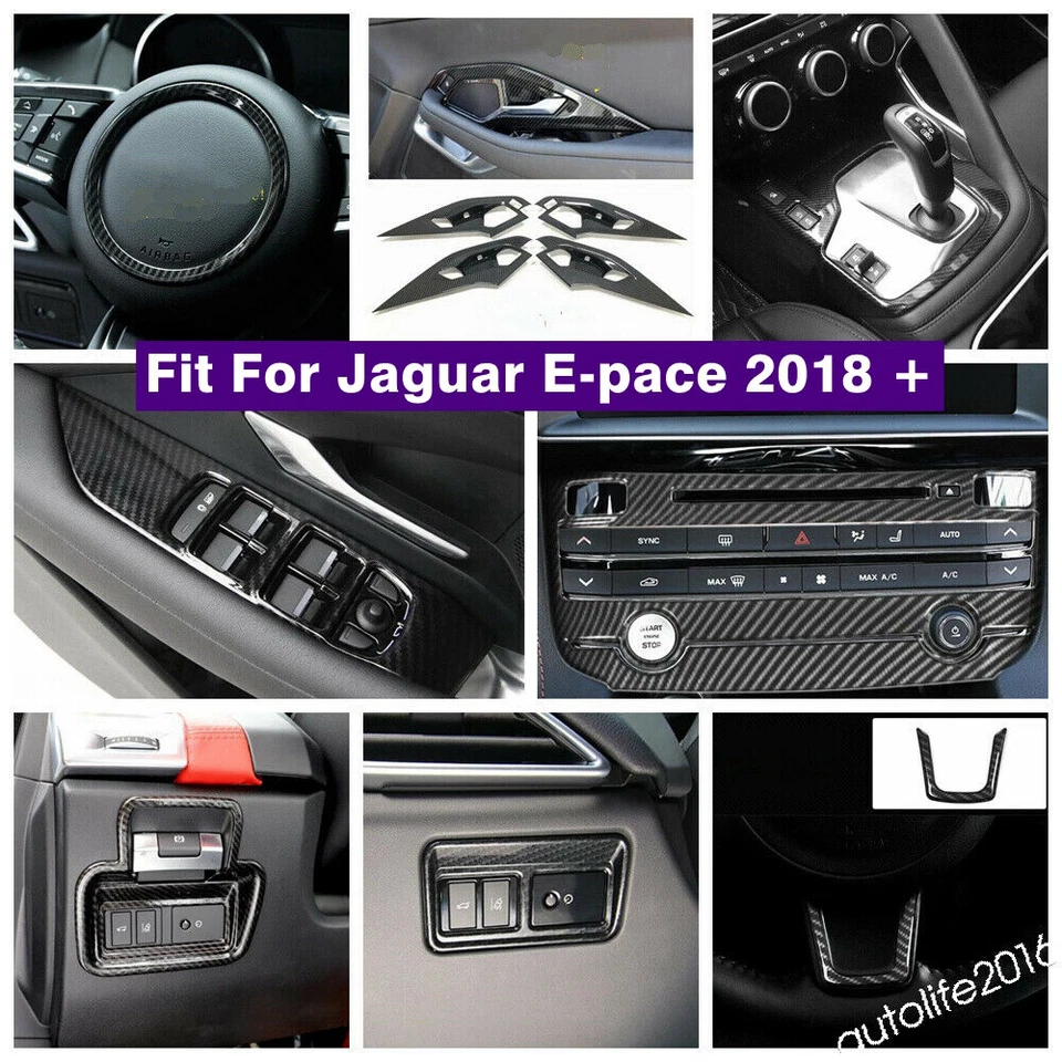 Accessories Glass Lift Button / AC Trim For Jaguar E-pace 2018-2025 Carbon Fiber - Image 1 of 4