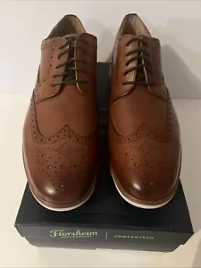 Florsheim Mens Ignight Wing Ox Cognac Smooth Size 10.5 EEE - Picture 1 of 7