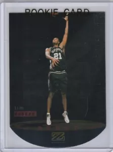 TIM DUNCAN ROOKIE CARD Suprs Basketball 1997 Z-Force San Antonio ZEBUT INSERT RC - Bild 1 von 2