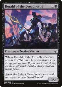4x Herald of the Dreadhorde - NM - War of the Spark - SPARROW MAGIC - Picture 1 of 1