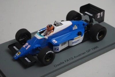 1:43 Spark S3966 Osella FA1G Austrian GP 1986 #21 P. Ghinzani model car - Image 1 of 4