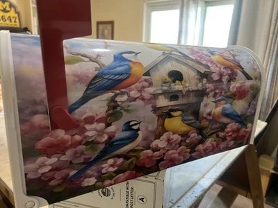 WILD BIRDS CUSTOM MAILBOX~NO PAINT~NO FADING~NO CHIPS~BIRD LOVERS MUST HAVE!!! - Image 1 of 4