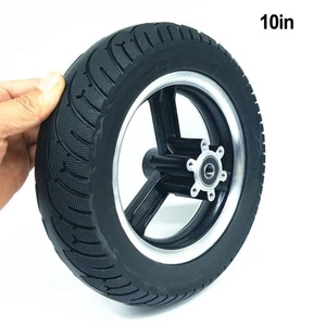 New Practical Tire Solid Black Brake Rubber Spare Parts 10 Inch 10X2.50 - Picture 1 of 12