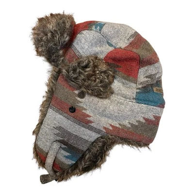 Dakota Dan Trapper Hat Southwest Aztec Faux Fur Insulated One Size - Image 1 of 4