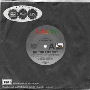 Sheena Easton – For Your Eyes Only - 7" single - Bild 1 von 2