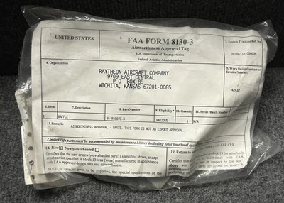 Beechcraft Aircraft Baffle, P/N 35-910073-3 - Image 1 of 3