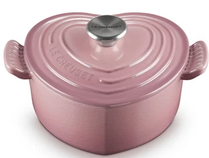 Le Creuset Cocotte d'Amour 20cm 1.9L Mauve Pink Cast Iron Enamel Pot Japan New - Picture 1 of 7