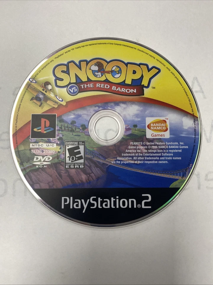 Snoopy vs. The Red Baron (Sony PlayStation 2, 2006) Disk Only - Image 1 of 1