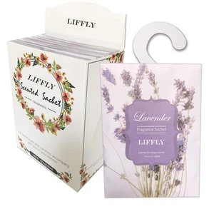 8 Large Packs Lavender Scented Sachets Bag with Hanger for Drawer and Closet ... - Picture 1 of 7