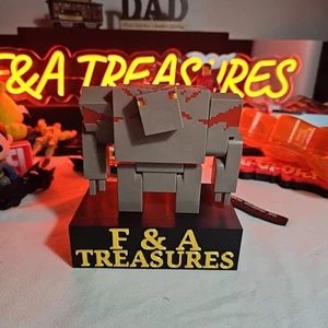 Minecraft Dungeons Redstone Golem 4" Action Figure Mattel 2019 - Picture 1 of 2