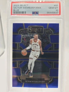 2023-24 Panini Select - Concourse Victor Wembanyama #87 Blue Prizm (RC) - Imagen 1 de 4