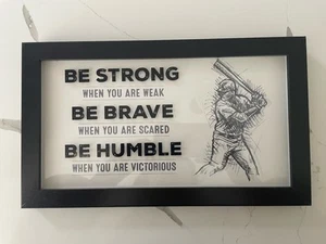 Kinder gerahmtes Wandbild Baseball - Bild 1 von 4