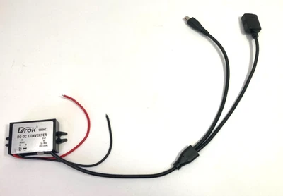 DROK DC-DC Converter  In (8v-50v) Out (5v 3A  max) out USB-MC  Model:5003MC - Image 1 of 4