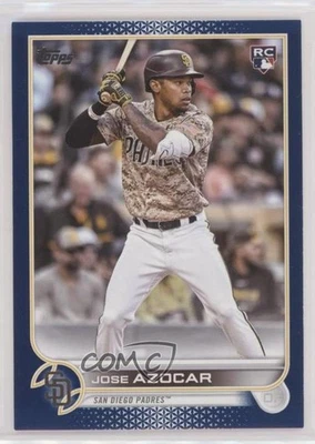 2022 Topps Update Royal Blue Jose Azocar #US280 Rookie RC - Image 1 of 2