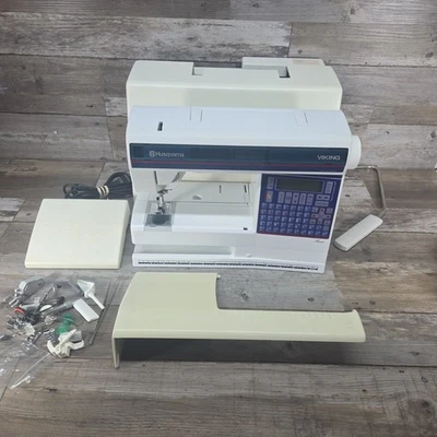 Husqvarna Viking Rose Sewing and Embroidery Machine w/ extras - Image 1 of 4