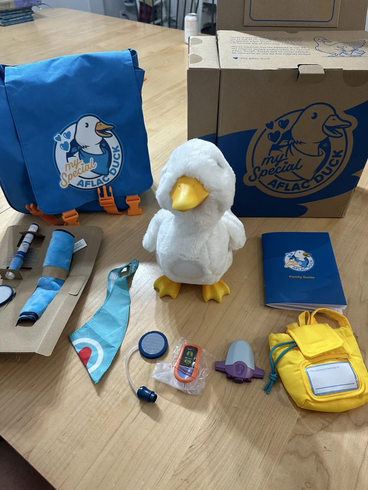 My Special Aflac Duck互动抗癌动画玩具袋和配件 — 第 1/4 张图片