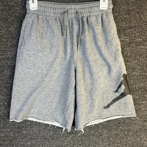 Jordan Dri-Fit Training Basketball Sport Gray - Black Bermuda Shorts Kids Size L - Picture 1 of 6