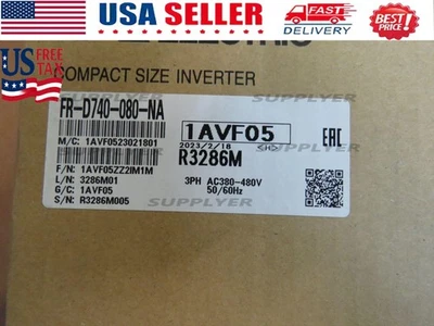 FR-D740-080-NA New Sealed Mitsubishi Compact Size Inverter FR-D740-080-NA - Image 1 of 3