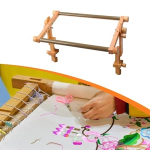 Adjustable Embroidery Frame Needlework Stand Holder Wood - Picture 1 of 7