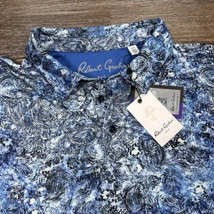 Robert Graham Poloshirt Herren Classic Fit 2XL Mutlicolor Paisley Performance - Bild 1 von 4
