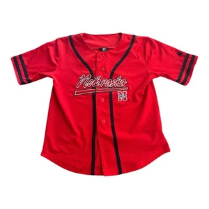Nebraska Huskers Baseball Jersey Youth 16/18 L - Picture 1 of 8