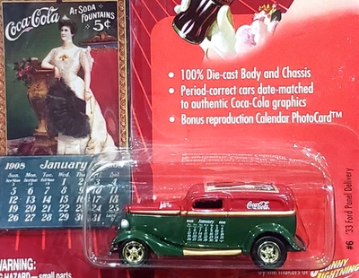 Johnny Lightning 33 1933 Ford Panel Delivery Coca Cola Calendar Girl Series Car - Image 1 of 2