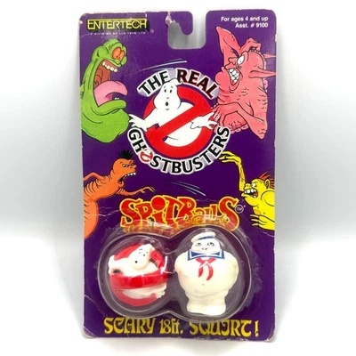 The Real Ghostbusters Spitballs Ghostbuster Logo Stay Puft LJN 1989 De colección Nuevo en Paquete Foto 1 de 2