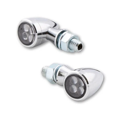 LED Blinker HIGHSIDER Smart Sixteen-Bullet, Chrom, Getönt, E-geprüft - Bild 1 von 4