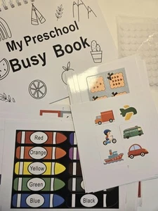 My Preschool Busy Book, Book for Toddlers 3-5, Learning... - Picture 1 of 8