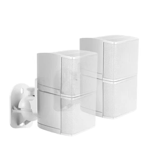 Satellite Speaker Wall Mount Bracket Ceiling Mount Clamp Swivel and Tilt, 1 Pair - Picture 1 of 9
