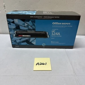 Office Depot HP Laser Toner Cartridge 124A, Cyan New In Box - Picture 1 of 6