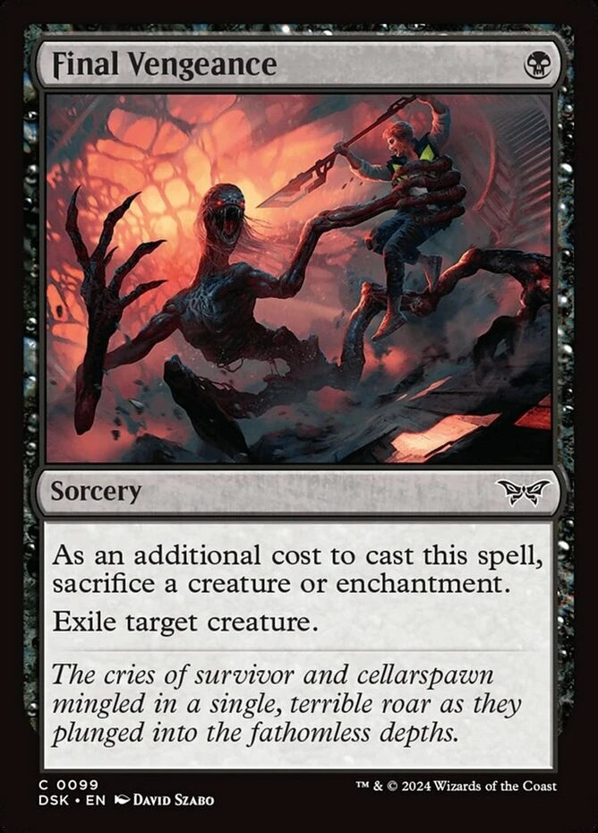 x1 Final Vengeance - Duskmourn: House of Horror - NM - MTG - Image 1 of 1
