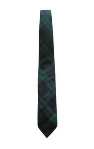 PENDLETON Blackwatch Tartan Green Blue 100% Pure Virgin Wool Men's Tie USA - Picture 1 of 5