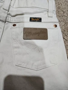 White Wrangler jeans 8 slim children's - Picture 1 of 4