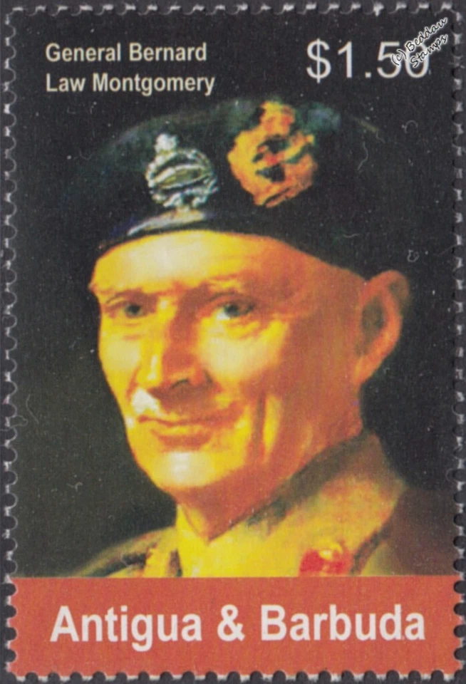 WWII British Army General / Field Marshal BERNARD MONTGOMERY Stamp - Image 1 of 1
