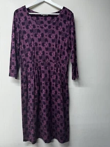 Women’s White Stuff Dress Size 12 Purple With Pockets Excellent Condition - Picture 1 of 16