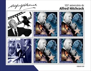 2025 01- GUINEA BISSAU - ALFRED HITCHCOCK 125TH 4V complet set MNH ** - Picture 1 of 1