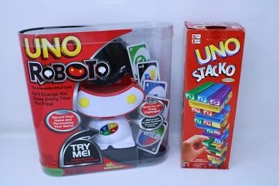 2010 UNO Roboto & 2002 UNO Stacko Mattel - Tested & Working 100% Complete - Image 1 of 4