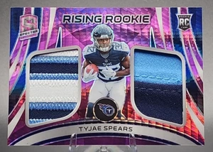 Tyjae Spears /15 2023 Panini Spectra Rising Rookie RC Neon Pink Prizm Titans SSP - Picture 1 of 3