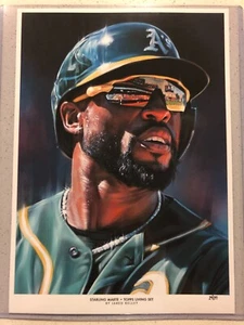 2021 Topps Living Set #517 Starling Marte Fine Art Print 10x14 Jared Kelley /37 - Picture 1 of 1