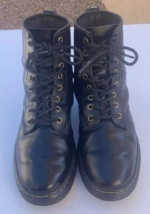 Dr Doc Martens Negro ZAVALA Air Wair Hombres Talla 7 Botas Mujeres 8 AW004 Zapatos Botas - Imagen 1 de 12