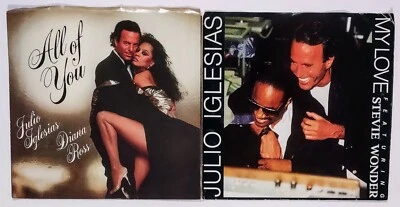 Julio Iglesias - Lot of Two 7" 45 RPM Singles - "All Of You" & "My Love" Foto 1 de 4