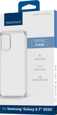 🔥Clear Hard Shell Silicone Case for Samsung Galaxy S20+ 5G - 6.7” by Insignia🔥 — 第 1/2 张图片