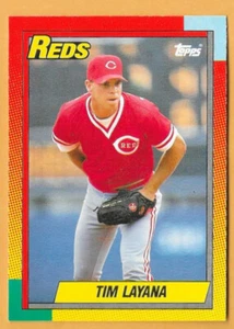 TIM LAYANA CINCINNATI REDS #55T - TOPPS TRADED NM-MT 1990 - Picture 1 of 2