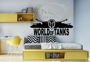 World Of Tanks Perfect For Gamers Kids Vinyl Game Decal Sticker Car Wall Window - Picture 1 of 5