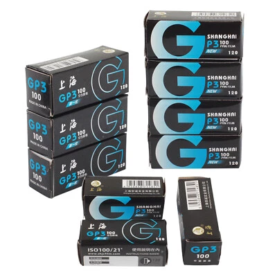 Shanghai GP3 120 B/W Black&White Roll Film Negative ISO100 Fresh Date 10-2025 - Image 1 of 4