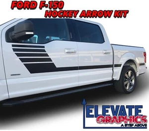 For Ford F150 Side Graphics Hockey Arrow Stripes Vinyl Decals Stickers 2009-2020 - Picture 1 of 14