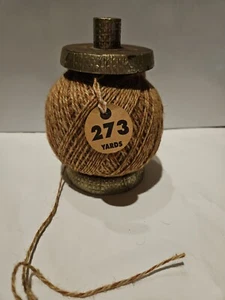 Wooden Spool of Yarn 273 Yards Cotton India Fine Ball - Picture 1 of 4