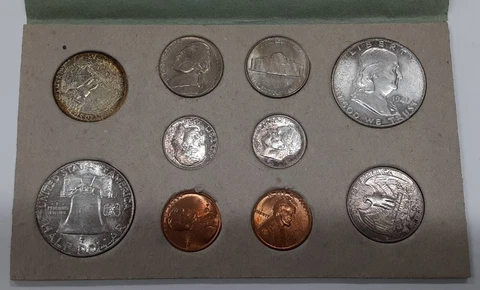 1949 PD&S UNC Set in OGP - Uncirculated w/Toning - 28 UNC Coins Total Cover