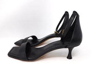 Vince Camuto schwarze hochhackige Sandalen Größe 8 Riemchen Fersenriemen Kätzchen Schnalle Stiletto - Bild 1 von 10